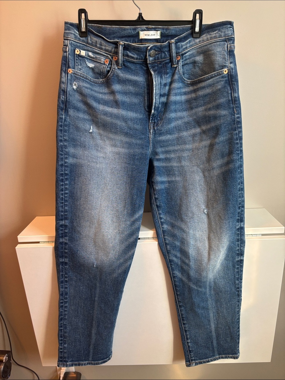 American Eagle Outfitters AE77 mom Blue Jeans